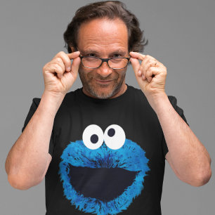 Cookie Monster Vattenfärgstrend T-shirt