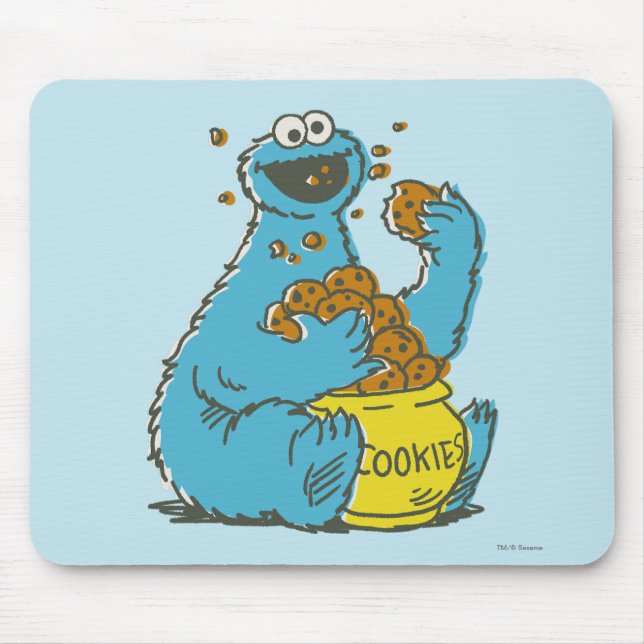 Cookie Monster-Vintage Musmatta (Framsidan)