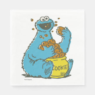 Cookie Monster-Vintage Pappersservett