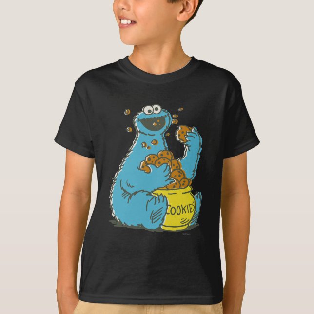 Cookie Monster Vintage Tee (Framsida)