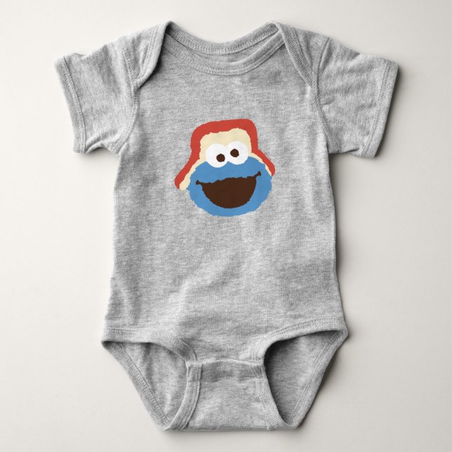 Cookie Monster Woodland Ansikte T Shirt (Framsida)