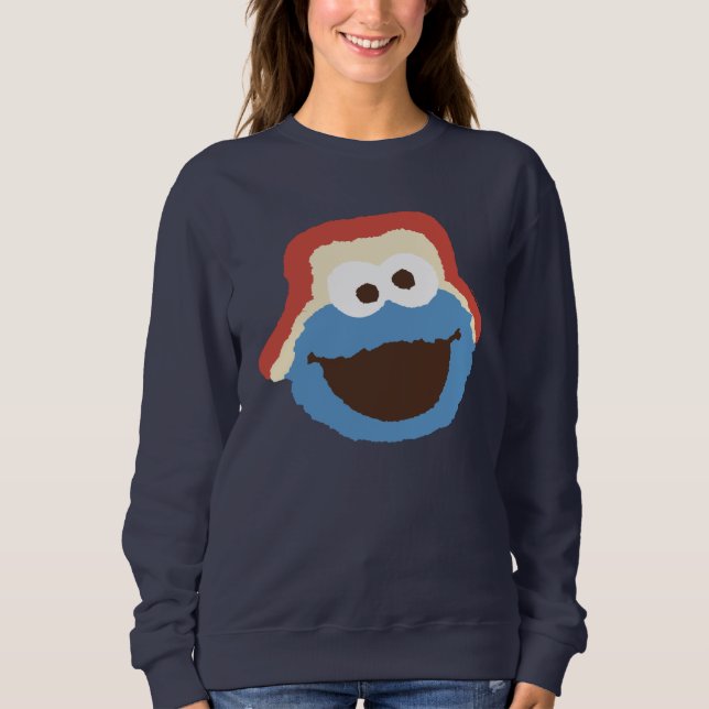 Cookie Monster Woodland Ansikte T Shirt (Framsida)