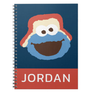Cookie Monster Woodland Face   Lägg till ditt namn Anteckningsbok