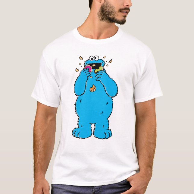 Cookie MonsterDonut Förstörare 2 Tee Shirt (Framsida)