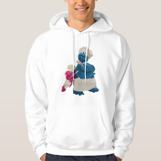 Cookie Monsters Food Lastbil Partners Hoodie (Framsida)