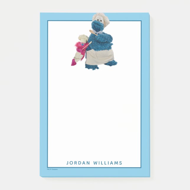 Cookie Monsters Food Lastbil Partners Post-it Block (Framsida)