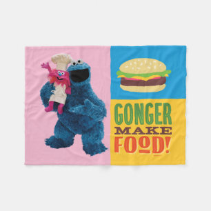 Cookie Monsters Foodie Lastbil   Könsmat Fleecefilt
