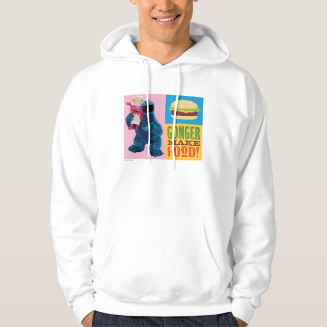 Cookie Monsters Foodie Lastbil | Könsmat Hoodie (Framsida)