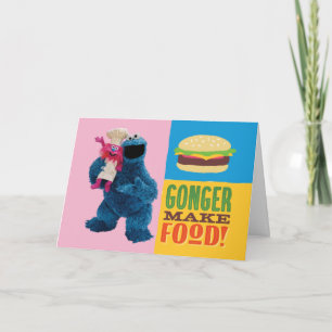 Cookie Monsters Foodie Lastbil Könsmat Kort
