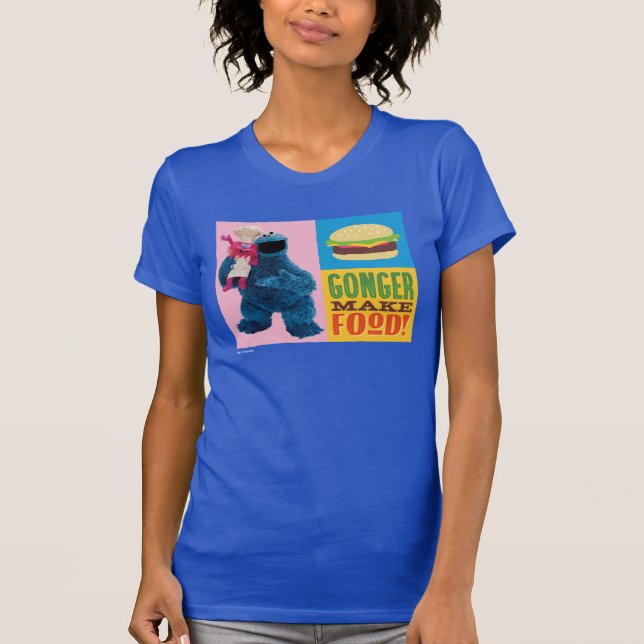 Cookie Monsters Foodie Lastbil | Könsmat T Shirt (Framsida)