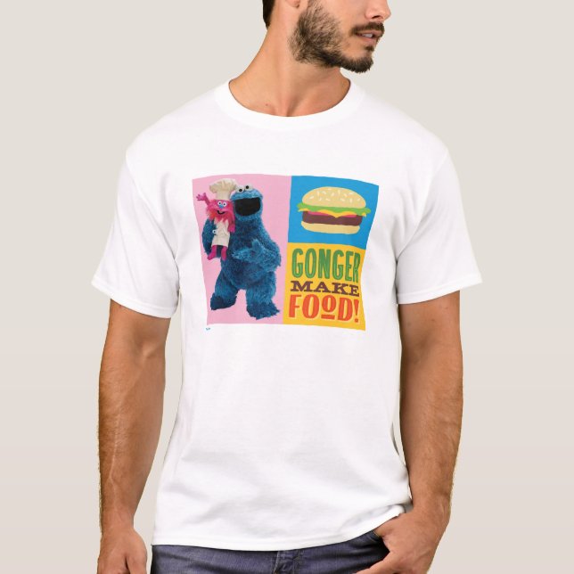 Cookie Monsters Foodie Lastbil | Könsmat T Shirt (Framsida)