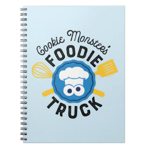 Cookie Monsters Foodie Lastbil Logotyp Anteckningsbok