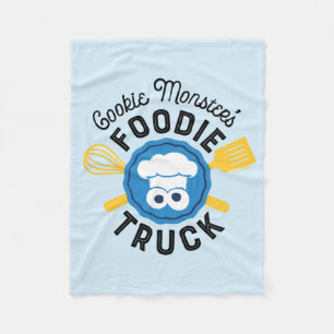 Cookie Monsters Foodie Lastbil Logotyp Fleecefilt