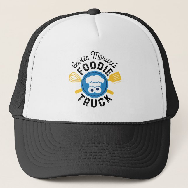 Cookie Monsters Foodie Lastbil Logotyp Keps (Framsida)
