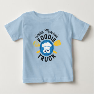 Cookie Monsters Foodie Lastbil Logotyp T Shirt