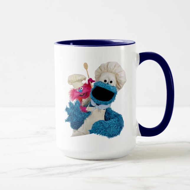 Cookie Monsters Foodie Lastbil-vänner Mugg (Höger)