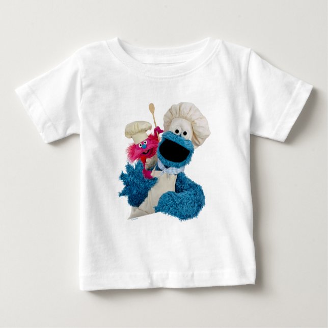 Cookie Monsters Foodie Lastbil-vänner T Shirt (Framsida)