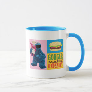 Cookie Monsters matlastbil Gonger lagar mat Mugg