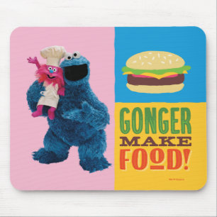 Cookie Monsters matlastbil Gonger lagar mat Musmatta