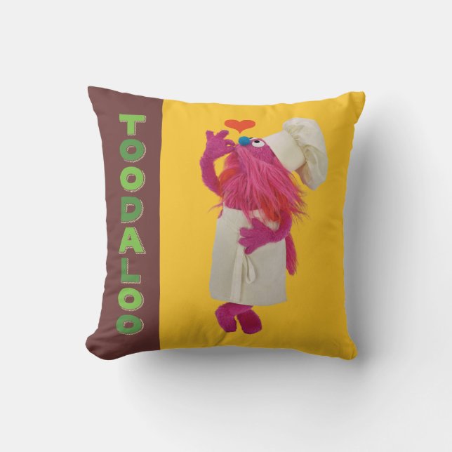 Cookie Monsters matlastbil | Toodaloo Kudde (Framsida)