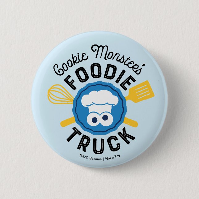 Cookie Monsters matlastbils logotyp Knapp (Framsida)
