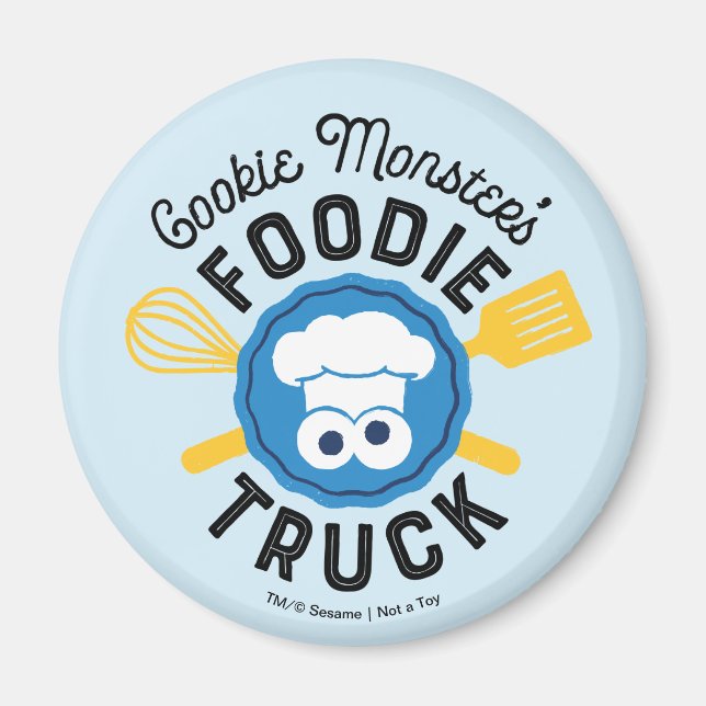 Cookie Monsters matlastbils logotyp Magnet (Framsidan)