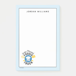 Cookie Monsters matlastbils logotyp Post-it Block