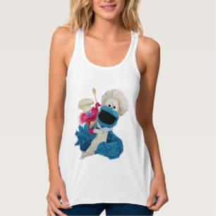 Cookie Monsters matlastbilsvänner Linne Med Racerback