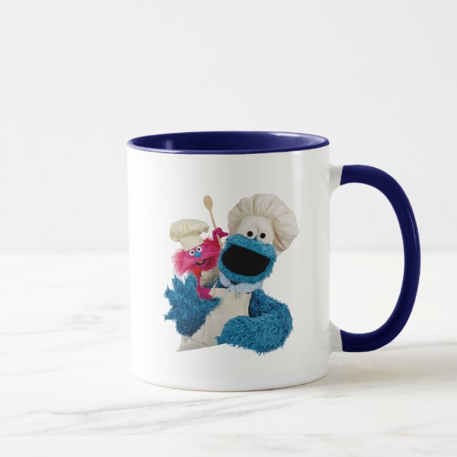Cookie Monsters matlastbilvänner Mugg (Höger)