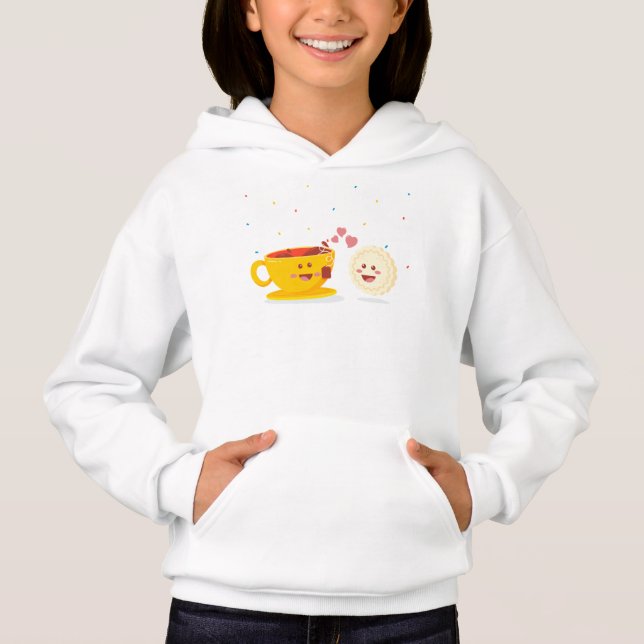 Cookie och Coffee Best Friend T Shirt (Framsida)