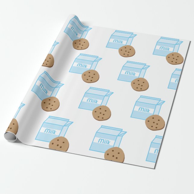 Cookie och Mjölk Presentpapper (Utrullad)