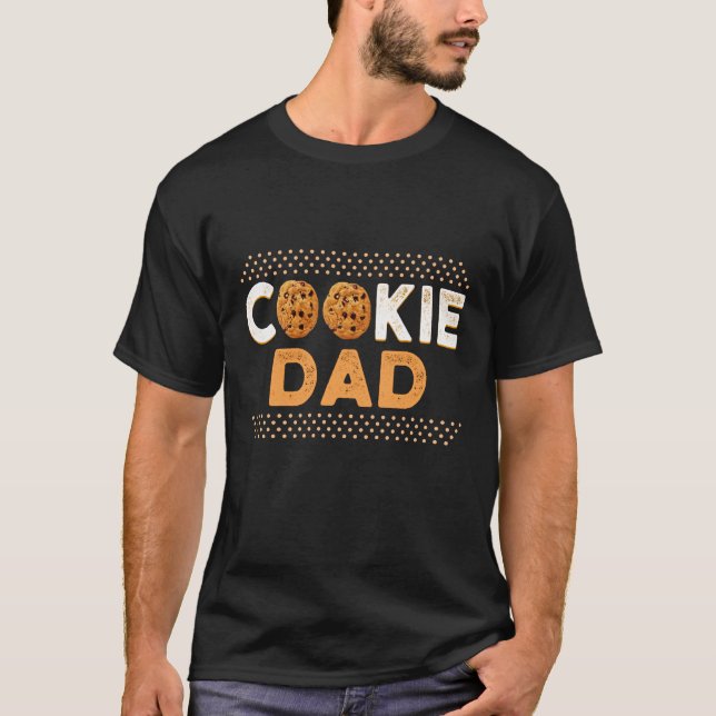 Cookie Pappa Chocolate Chip Cookie Funny Gift T Shirt (Framsida)