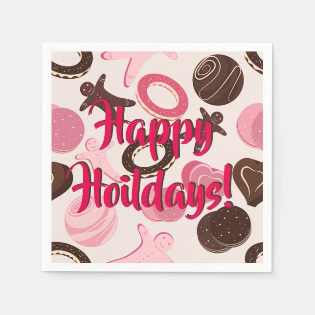 Cookie Party Roligt Glad helg! Pappersservett (Framsidan)