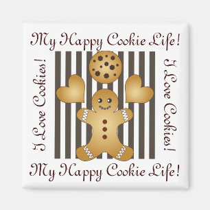 Cookie-Pepparkaksgubbe för personlig Cute Magnet