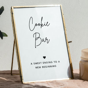Cookie Pub-tecken Bröllop Cookie Bord Sign Poster