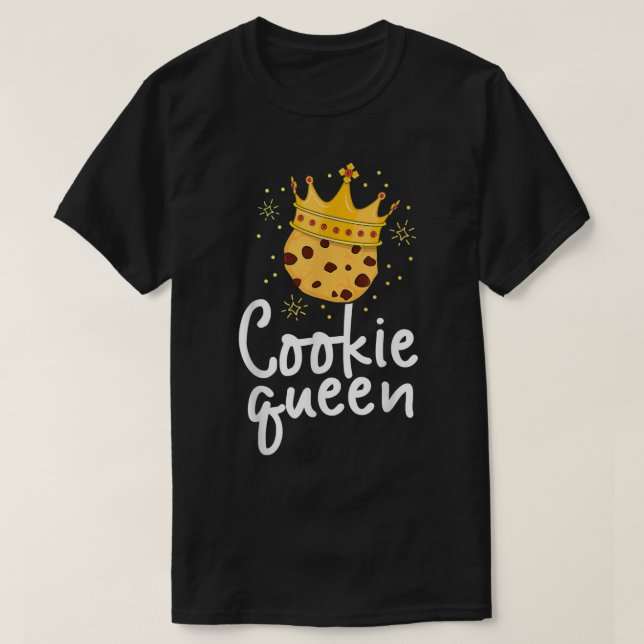 Cookie Queen Cute Chocolate Chip Foodie Baking Lov T Shirt (Design framsida)