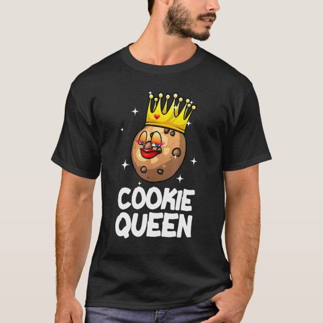 Cookie Queen För manar Coola Culinary Baker Baking T Shirt (Framsida)