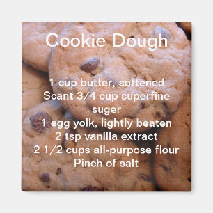 Cookie Recipe Magnet