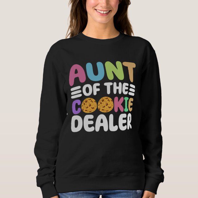 Cookie Scout Aunt And Cookie Dealer Aunt T Shirt (Framsida)