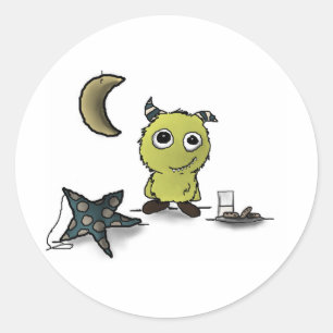 Cookie-Security Monster Art Runt Klistermärke