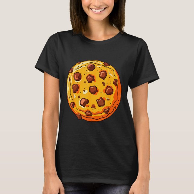 Cookie Shirt Men Women Kids Chocolate Chip Cookie  T Shirt (Framsida)
