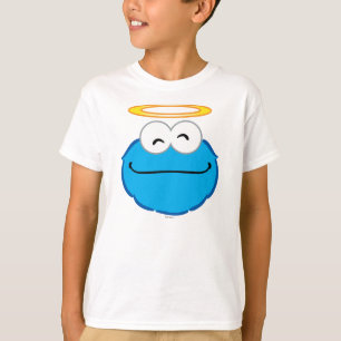 Cookie Smiling Ansikte med Halo Tee Shirt
