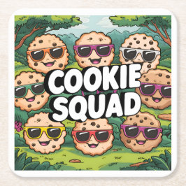 Cookie Squad Underlägg Papper Kvadrat