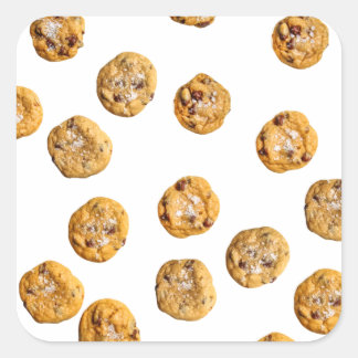 Cookie Stickers Fyrkantigt Klistermärke