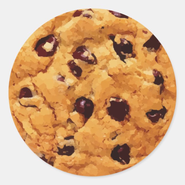 Cookie Stickers Runt Klistermärke (Framsida)