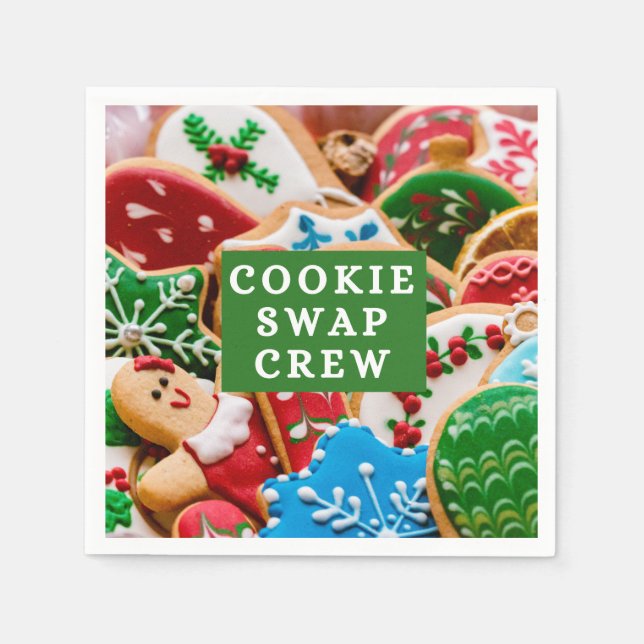 Cookie Swap Crew Napkin Pappersservett (Framsidan)
