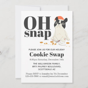 Cookie Swap Cute Puppy och Cookies Inbjudningar