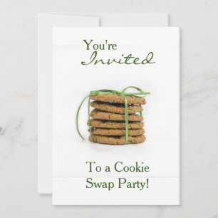 Cookie Swap-Helgdag Inbjudningar