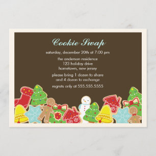 Cookie Swap-inbjudningar Inbjudningar