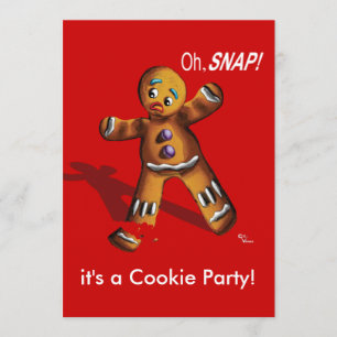 Cookie Swap julfest-inbjudan Inbjudningar